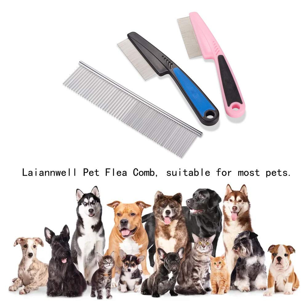 Cat Combs,Pet Comb Professional Grooming Comb for Dog/Cat/Small Pets(3 Packs)